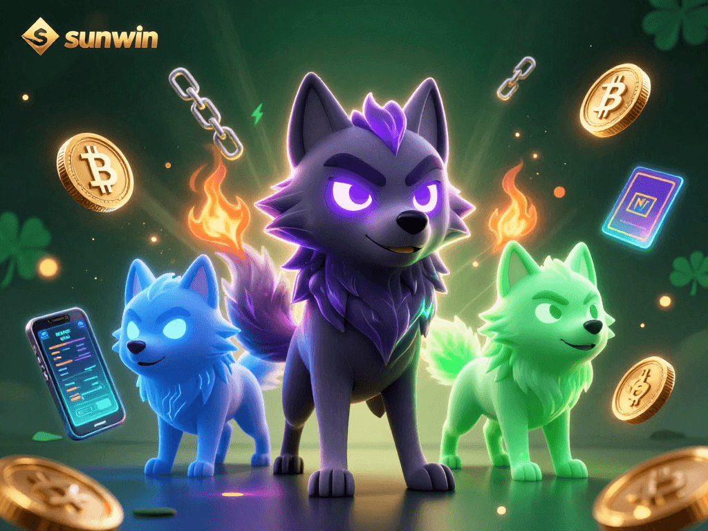 Engage with sunwin's immersive casino experience featuring crypto elements and mystical wolves.