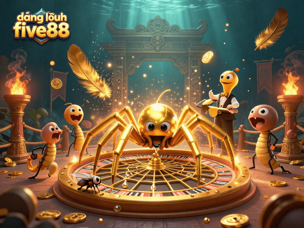 Experience the thrill of gaming at đăng nhập five88 with vibrant casino-themed art.