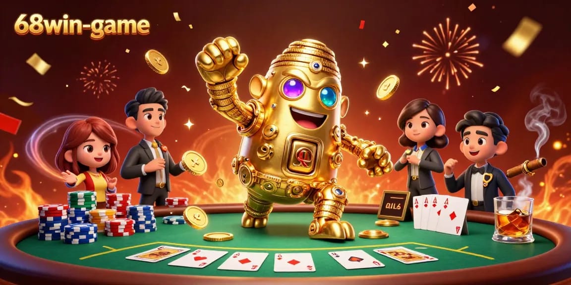 Experience thrilling gameplay with 68win-game and its vibrant casino elements and characters.