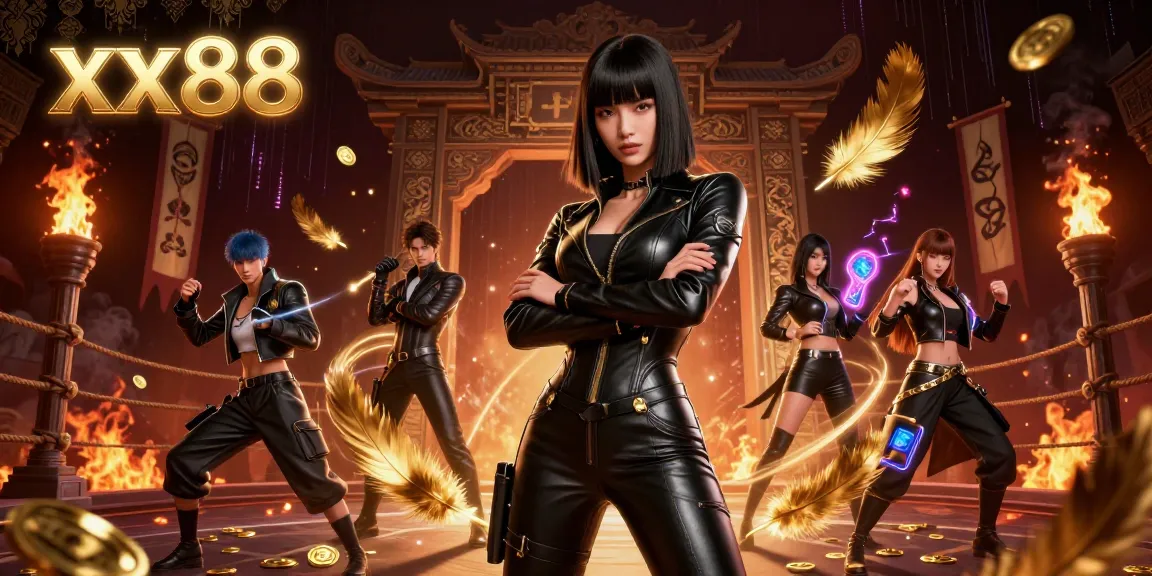 Experience the thrill at xx88 with an immersive Asian-themed betting scene showcasing gaming excitement and energy.
