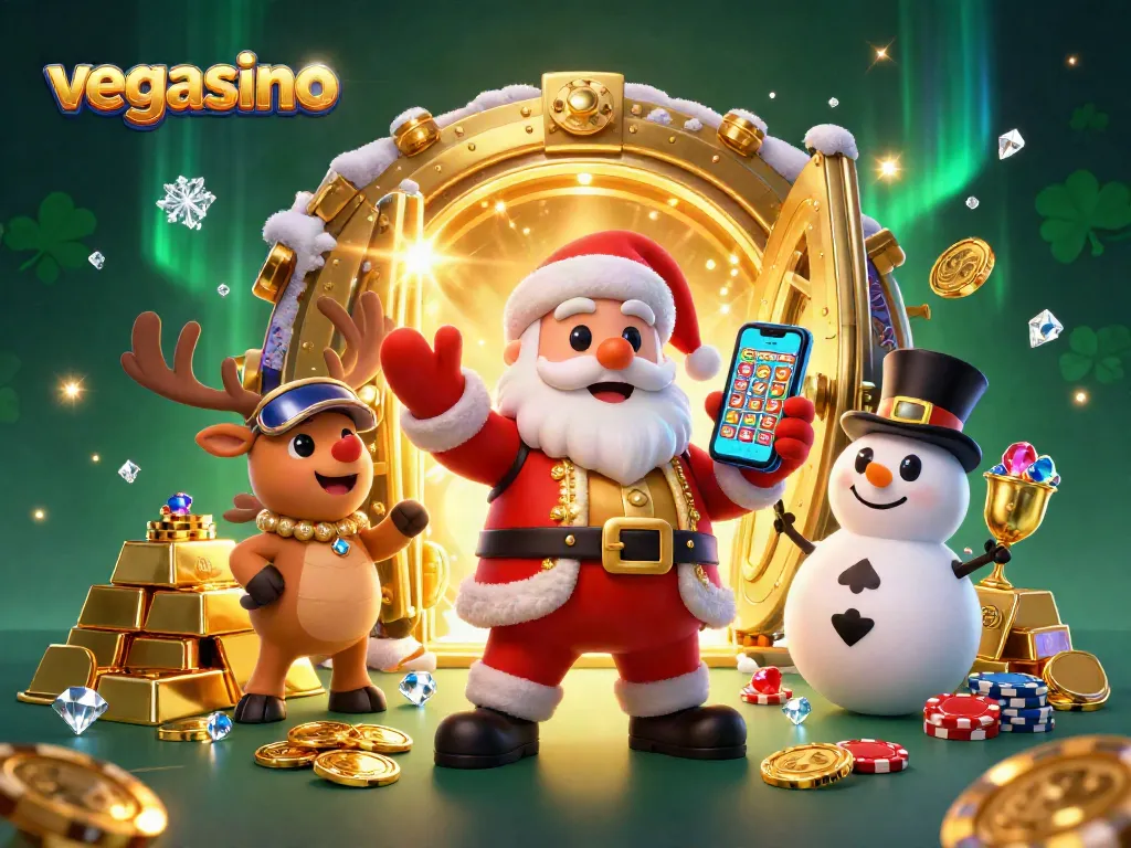 Experience vegasino's excitement with vibrant 3D characters in a dynamic casino setting.