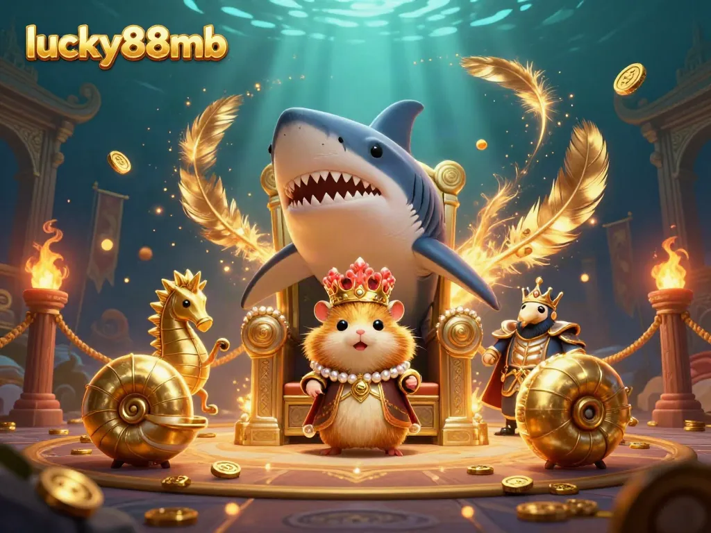 Experience thrilling bets at lucky88mb with a golden hamster king and pearl-armored guards