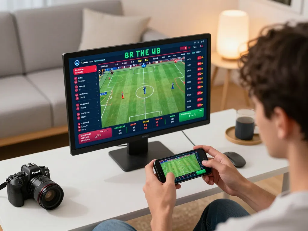 F168 online sports betting scene with user engaged in live match betting on smartphone.