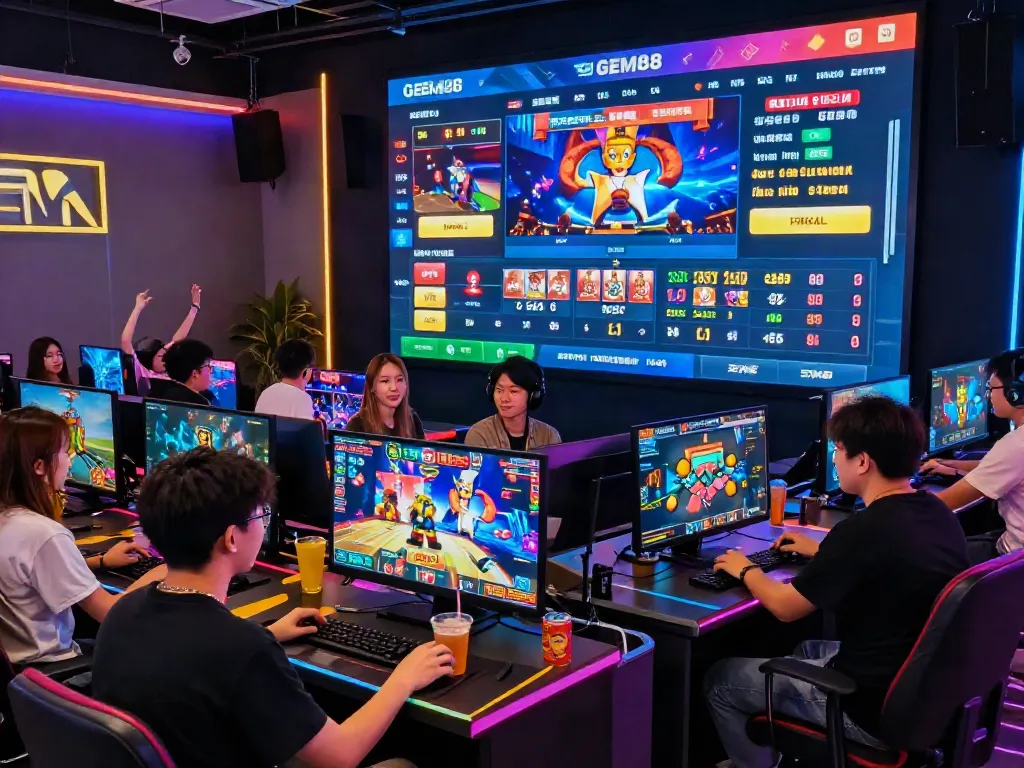 Engaged players enjoying diverse gaming experiences on https://gem88.bz/ with vibrant interface showcasing live sports and casino.