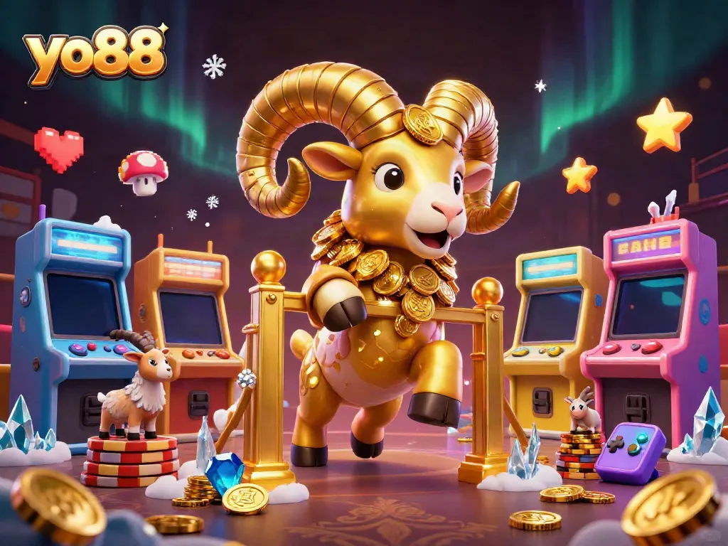 Experience thrilling gameplay with yo88 in a vibrant, animated casino world featuring extravagant characters and dazzling visual effects.