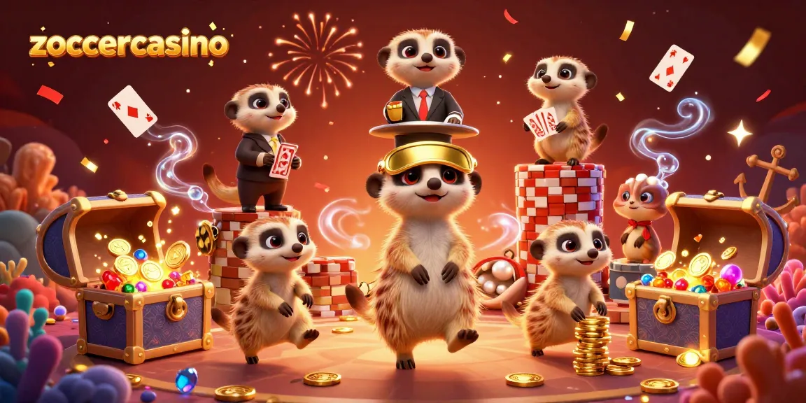 Join the excitement at zoccercasino with vibrant meerkats running a thrilling casino operation!
