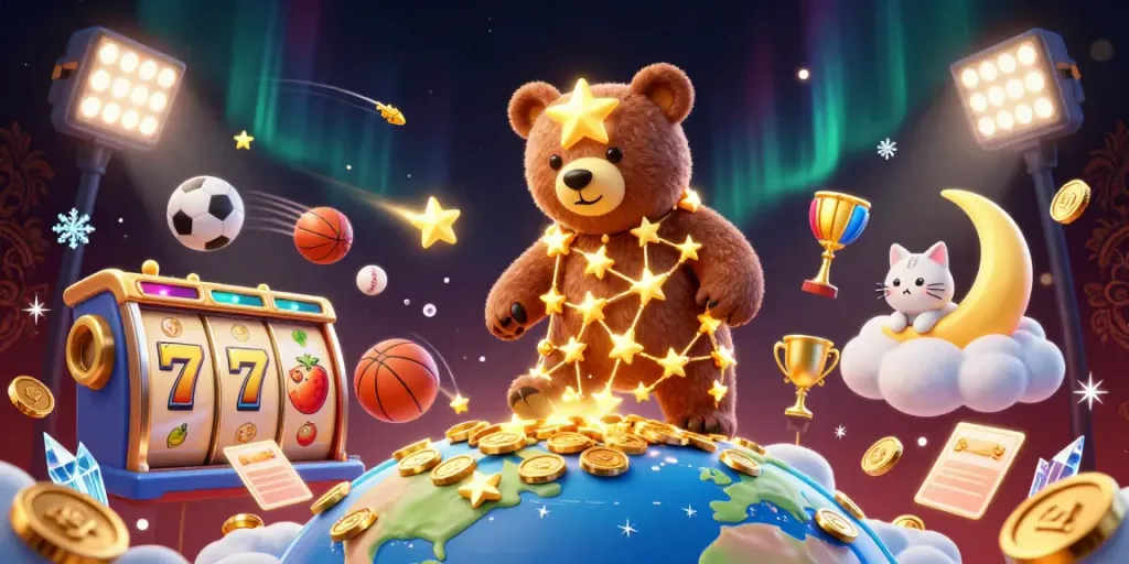 Experience the thrill of slot games with vibrant characters and dazzling winnings.