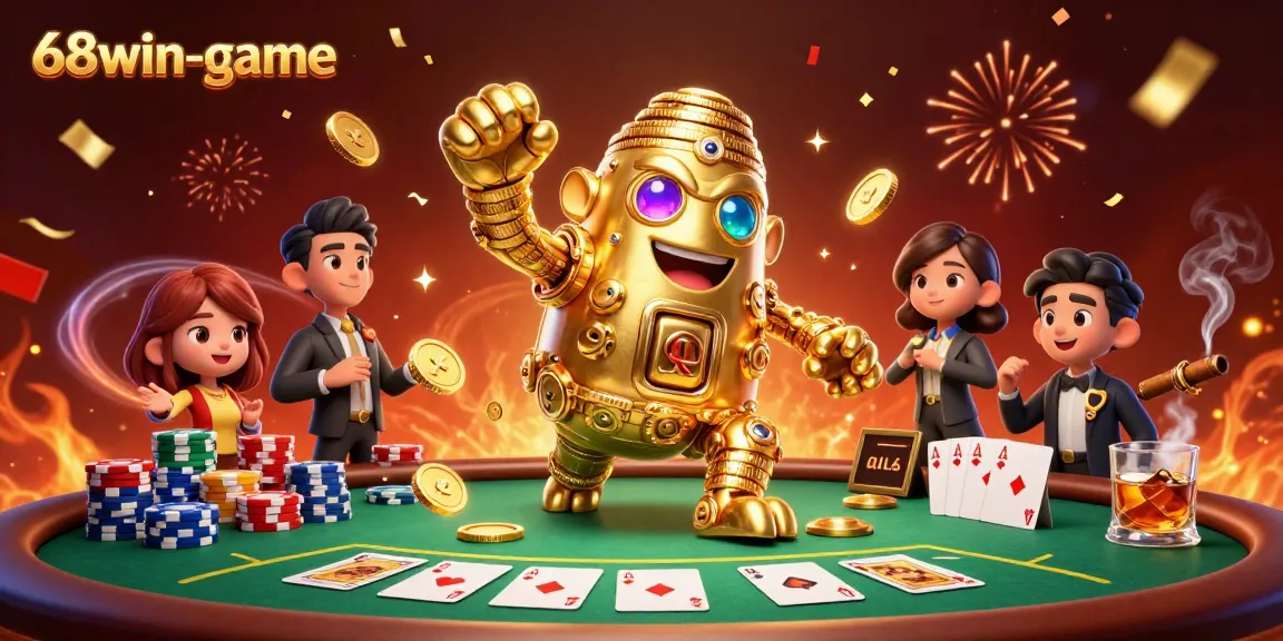 Experience thrilling gameplay with 68win-game and its vibrant casino elements and characters.