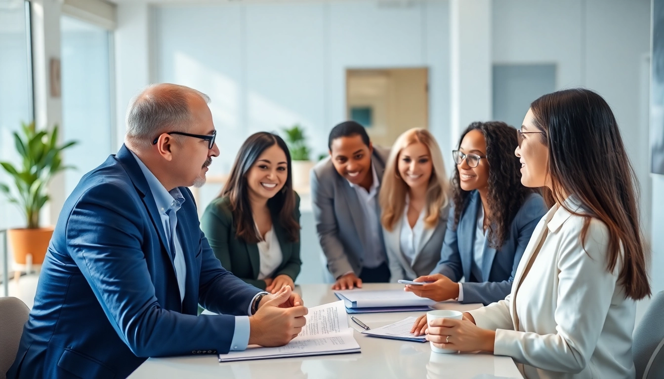 Headhunter IT Beratung in einem modernen Büro mit einem engagierten Team.