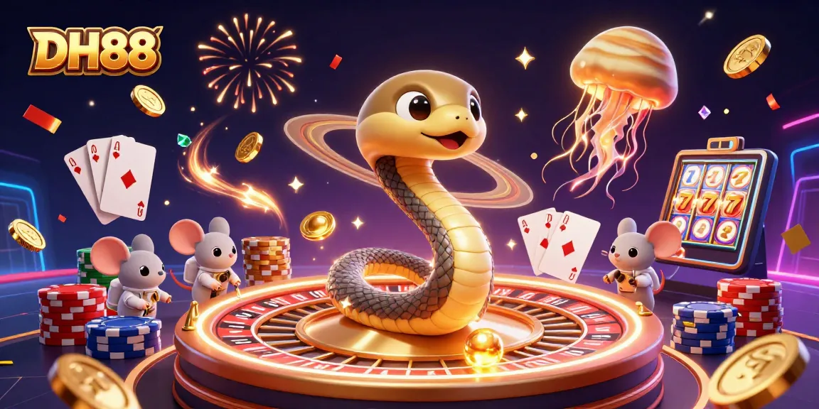 Experience thrilling bets at DH88 casino with dynamic space-themed gaming elements.