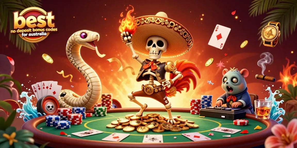 Win with the best no deposit bonus codes for australia at vibrant casinos featuring fun characters.