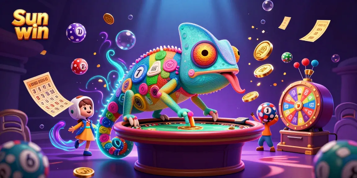 Experience thrilling gameplay at Sun win with vibrant 3D casino elements and dynamic lottery effects.