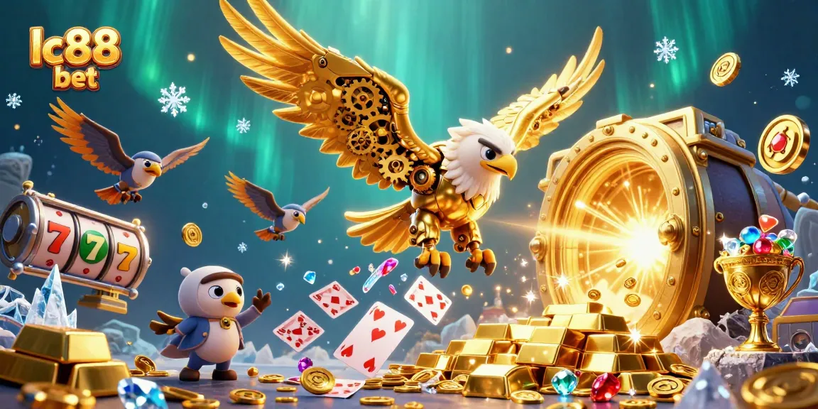 Experience thrilling wins with lc88 bet amidst a cascade of golden treasures and gaming excitement.