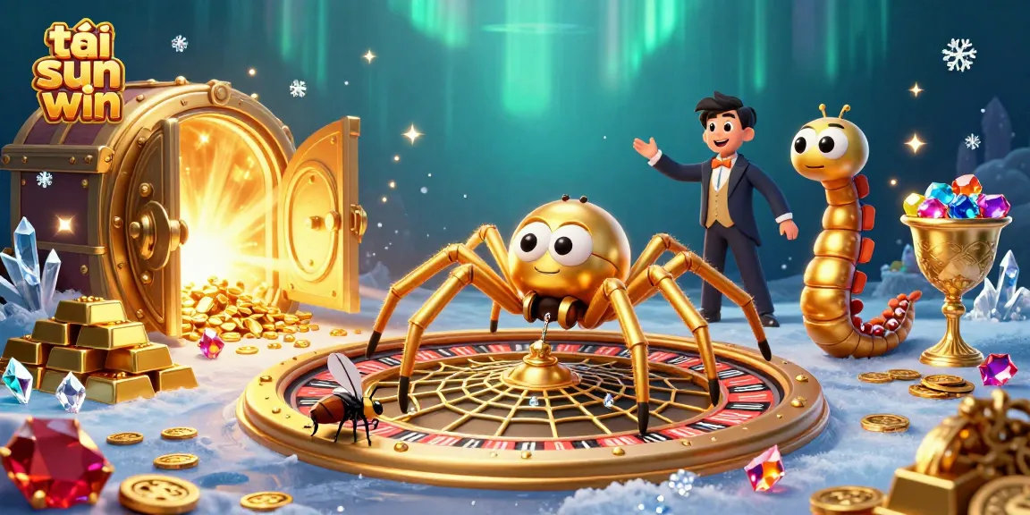 Bet on adventures with tải sun win, featuring a dynamic 3D spider roulette scene.